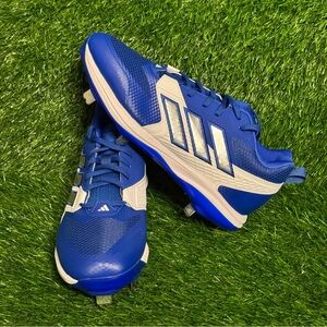 Size 11 - Mens Adidas Icon 8 Baseball Cleats Blue White - IG7099